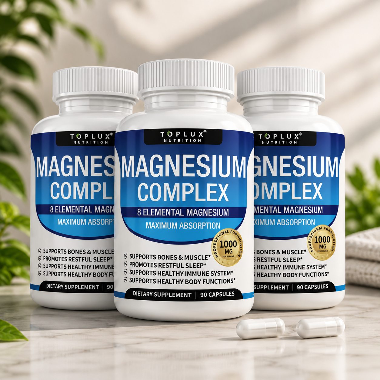 Magnesium Complex 8 Essential Magnesium Supplement Fitness Edible IMMUNITY
